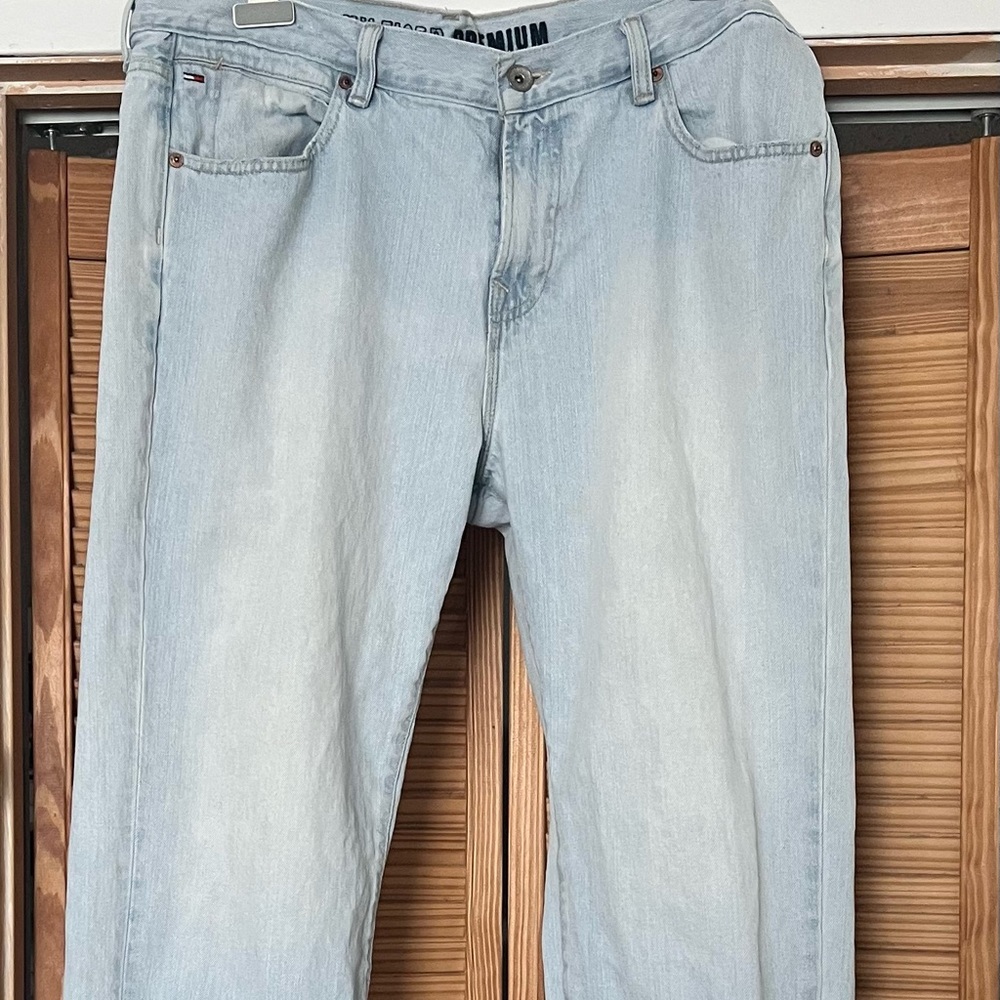 Mens Tommy Hilfiger Premium Pale Denim Jeans